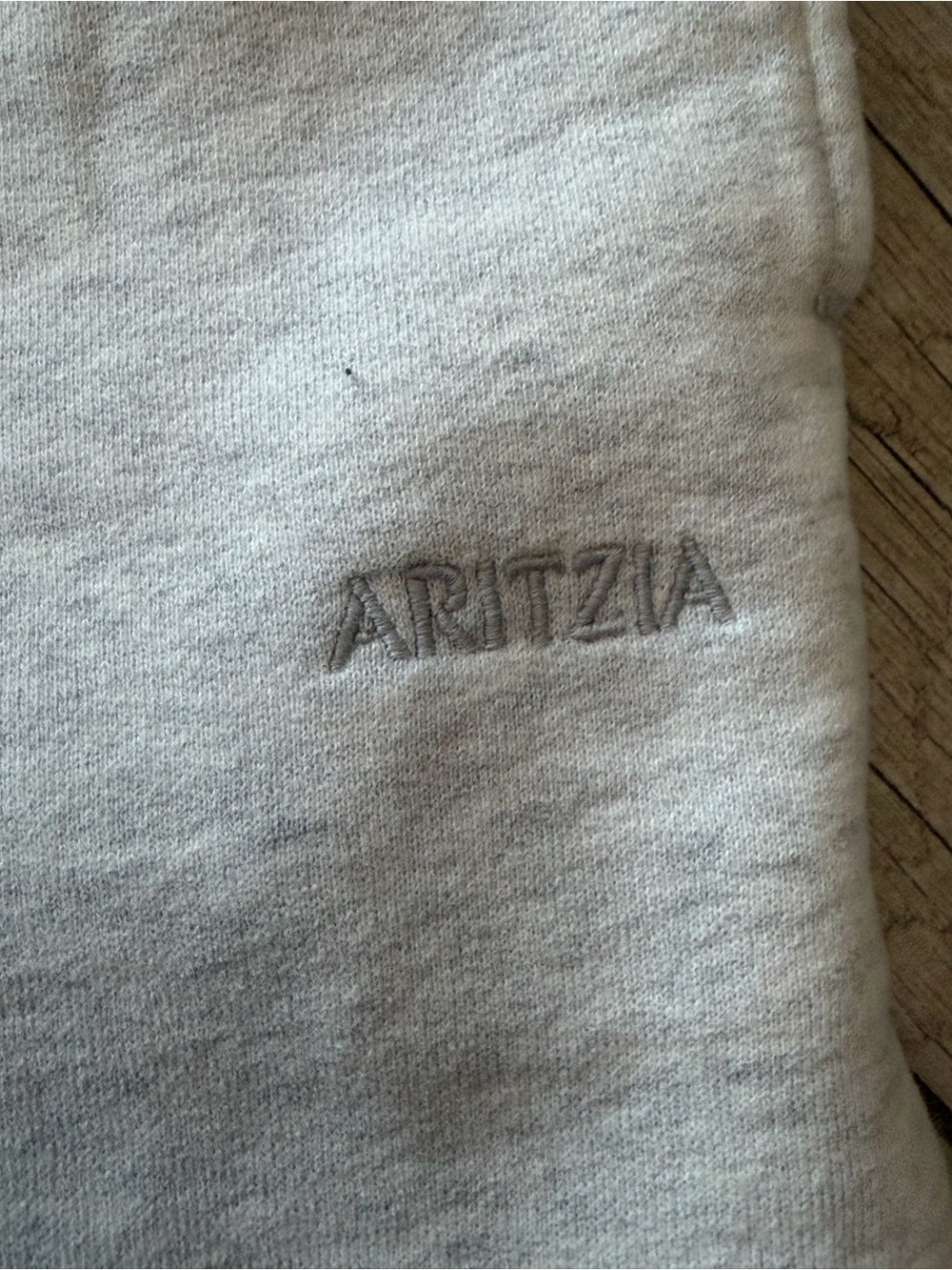 Aritzia Gray Wide-Leg Sweatpants - Picture 2 of 5